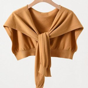 Warm Solid Shawl & Scarf - Cozy Y2K Aesthetic Layering Piece for Stylish Outfits