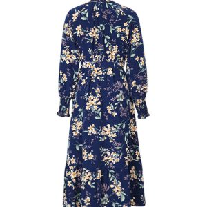 Women's Long Sleeve Floral Print Dress - Y2K Aesthetic Cute Dress for Every Occasion