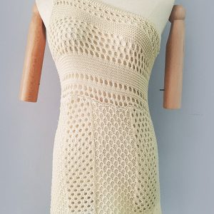 Women's Sexy Hollow Sleeveless Knitted Dress - Y2K Aesthetic Hip-Covering Style