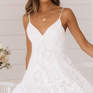 Women's Summer Lace Stitching Sexy Sling Dress - Y2K Aesthetic Fashion Essential