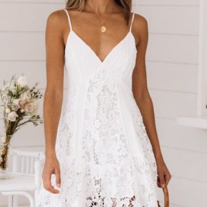 Women's Summer Lace Stitching Sexy Sling Dress - Y2K Aesthetic Fashion Essential