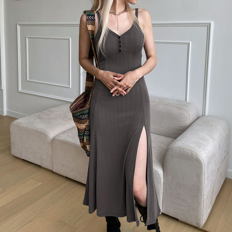 Women's Summer Y2K Fairygrunge Sleeveless Maxi Dress - Casual Loose Aesthetic Dress