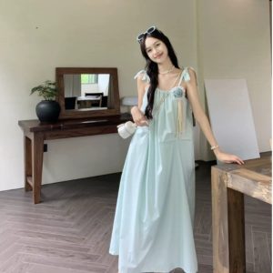 Women's Y2K Aesthetic Casual Summer Slimming Beautiful Suspender Dress