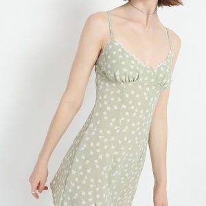 Y2K Aesthetic Green Weekends Dress - Cute Coquette Style for Effortless Chic Looks