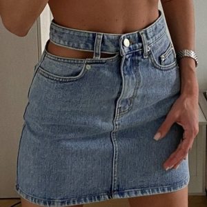 Y2K Aesthetic Jasmine Mini Denim Skirt - Cute Cargo Style for Trendy Outfits