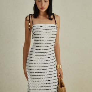 Y2K Aesthetic Stripe Cami Long Dress - Trendy Coquette Style for Effortless Chic Looks