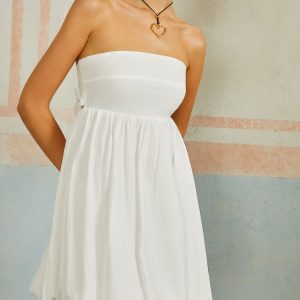 Y2K Aesthetic Vacay Sleeveless Tie-Back Short Dress for Effortless Summer Style