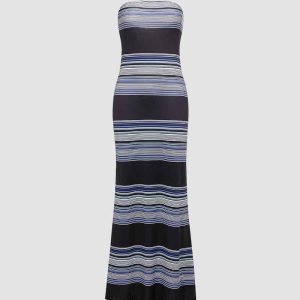 Y2K Aesthetic White Noise Maxi Tube Dress - Trendy Grunge Style for Effortless Chic