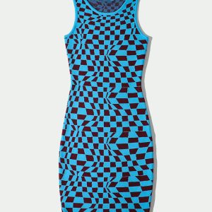 Y2K Bodycon Dress: Chic Grunge Style with Coquette Aesthetic for Trendy Outfits