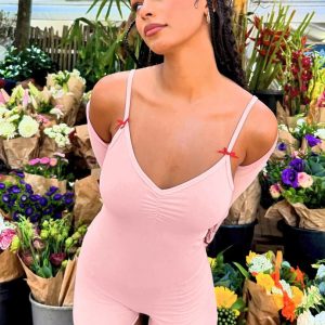 Y2K Club Co-Ord Set: Women's Sexy Camisole Playsuit for Spring/Summer 2024