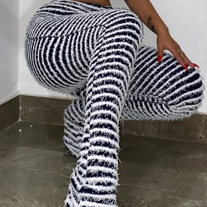 Y2K Color Block Stripes High Waist Loose Sweatpants - Trendy All-Match Summer Trousers for Women