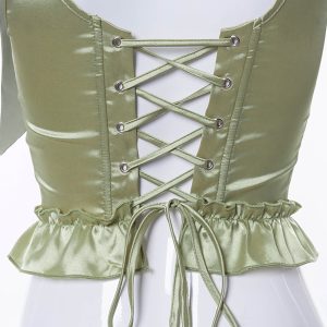 Y2K Coquette Corset Top - Cute Aesthetic Fashion for Trendy Outfits