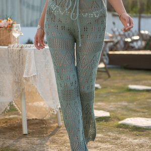 Y2K Crochet Pants: Trendy Coquette Aesthetic Bottoms for Stylish Outfits