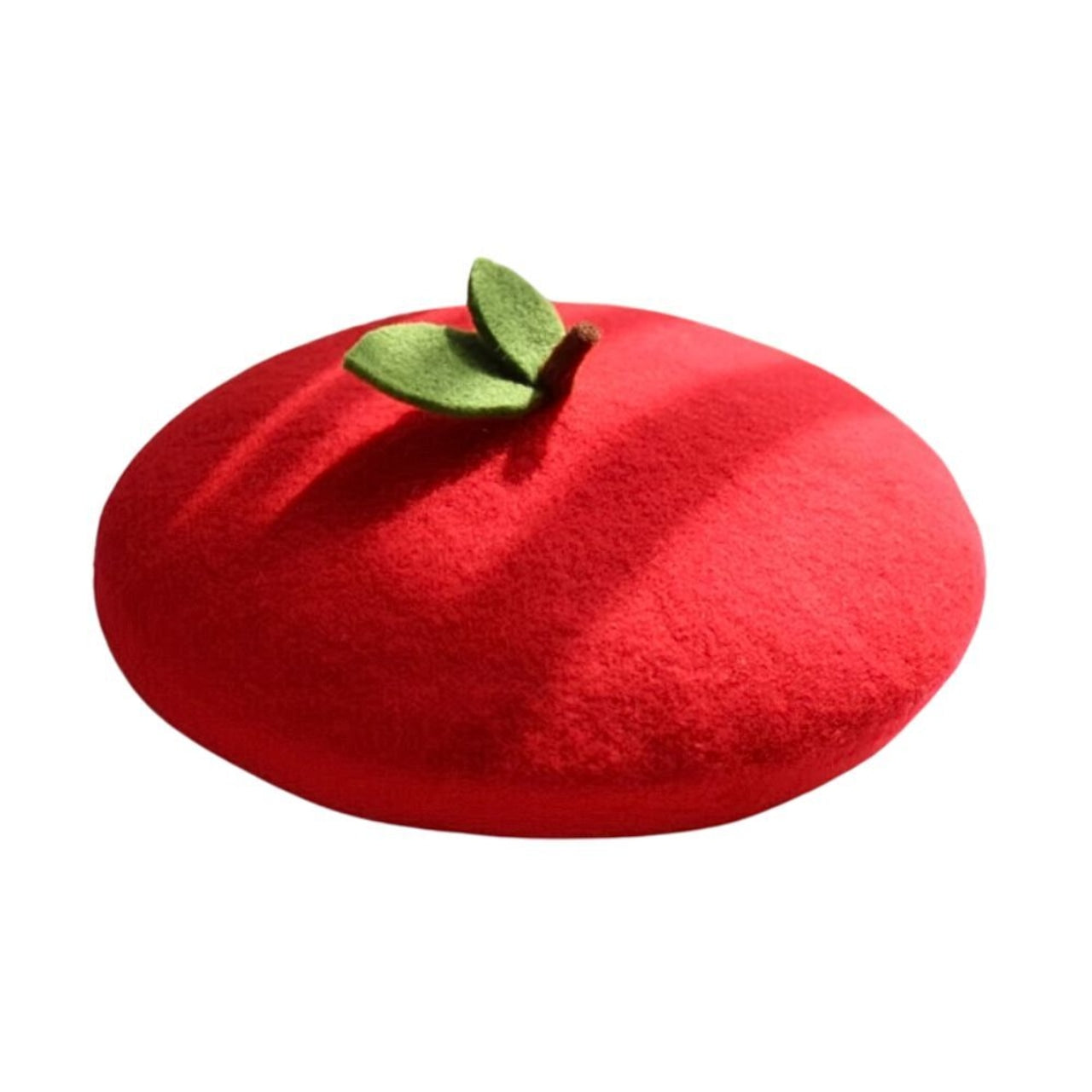 Y2K Fashion Apple Beret - Cute Coquette Aesthetic Accessory for Trendy Outfits