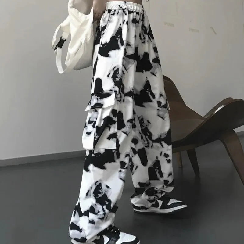 Y2K Fashion Tie Dye Harajuku Wide Leg Pants for Trendy Summer Outfits