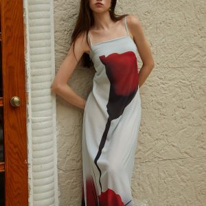 Y2K Floral Print Cami Maxi Dress - Trendy Coquette Aesthetic for Effortless Style