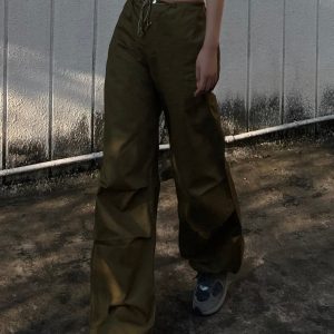 Y2K Loose Trousers for a Comfy Grunge Aesthetic - Trendy Y2K Fashion Essential