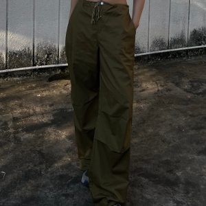 Y2K Loose Trousers for a Comfy Grunge Aesthetic - Trendy Y2K Fashion Essential