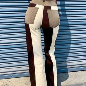 Y2K Patchwork Trousers: Trendy Grunge Aesthetic Pants for Unique Style Lovers