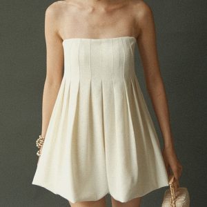 Y2K Pleat Skater Dress: Embrace Coquette Aesthetic with Cute Style and Comfort