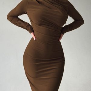 Y2K Ruched Pack Hip Dress - Trendy Coquette Aesthetic for Effortless Style