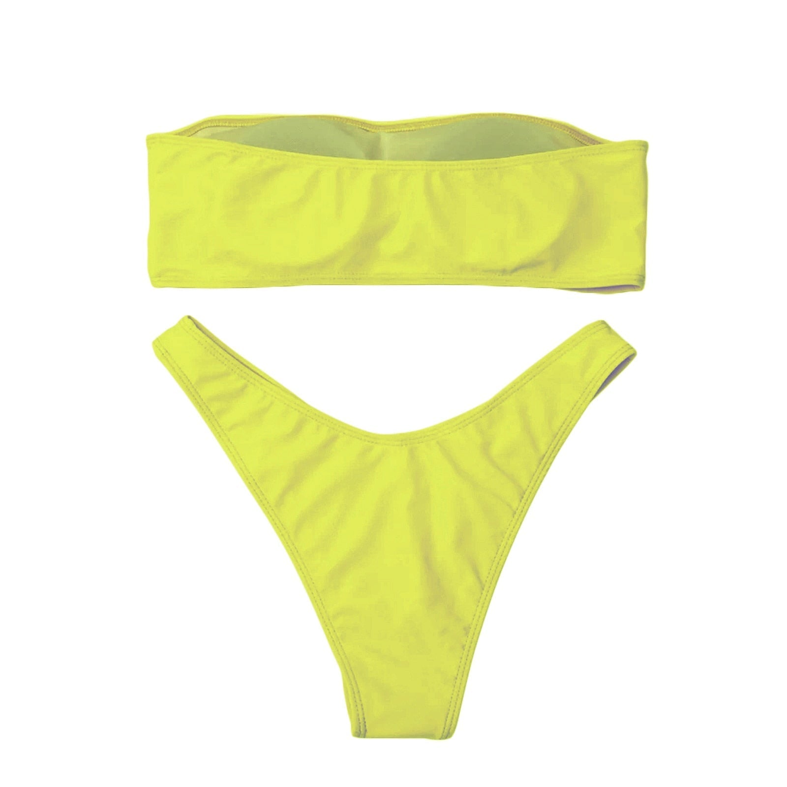 Y2K Summer Bikini 'CAUTION' - Trendy 2000s Fashion for Beach Days and Pool Parties