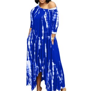 Y2K Tie-Dyed Drop Shoulder Dress - Trendy Coquette Aesthetic for Effortless Style